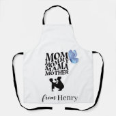 Personalized Mom Typography Apron Schürze (Vorderseite)