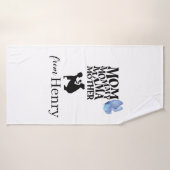 Personalized Mom Typography Bath Towel Badehandtuch (Badehandtuch)