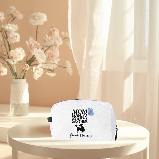 Personalized Mom Typography Toiletry Bag Waschbeutel