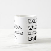Personalized Mom Warrior Multitasking Daily White Kaffeetasse (Mittel)
