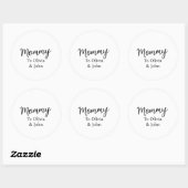 Personalized Mommy  Runder Aufkleber (Blatt)