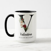 Personalized Monogram Alphabet Mug for Accountant Tasse (Links)