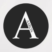 Personalized Monogram and Name Labels Etiketten (Design 2)