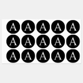 Personalized Monogram and Name Labels Etiketten (Blatt)