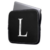Personalized Monogram and Name Laptop Sleeve (Vorderseite Links)