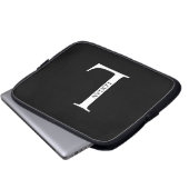 Personalized Monogram and Name Laptop Sleeve (Vorne Knopf)