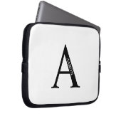 Personalized Monogram and Name Laptop Sleeve (Vorne Rechts)