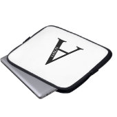 Personalized Monogram and Name Laptop Sleeve (Vorne Knopf)
