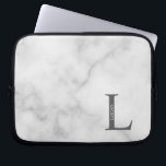 Personalized Monogram and Name Laptop Sleeve<br><div class="desc">Personalized Monogram and Name Gifts
featuring personalized monogram and name in classic serif font style.</div>