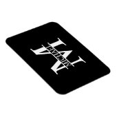 Personalized Monogram and Name Magnet (Rechte Seite)