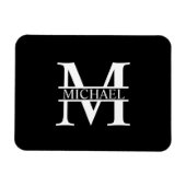 Personalized Monogram and Name Magnet (Horizontal)