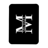 Personalized Monogram and Name Magnet (Vertikal)