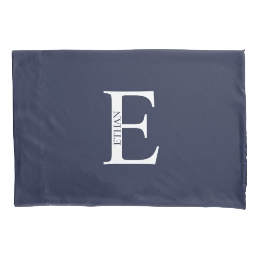 Personalized Monogram and Name Pillow Case Kissenbezug (Vorderseite)