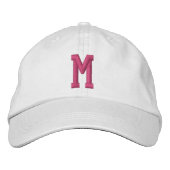 Personalized Monogram Bold Initial Bestickte Baseballkappe (Vorderseite)
