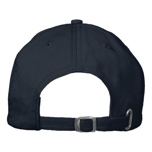 Personalized Monogram Bold Initial Bestickte Baseballkappe (Rückseite)