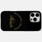 Personalized Monogram Design Custom Name Case-Mate iPhone Hülle (Rückseite (Horizontal))