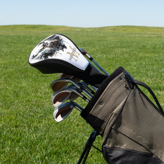 Personalized Monogram Elk Forest Golf Headcover (In SItu)