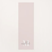 Personalized Monogram Family Name Yogamatte (Vorderseite)