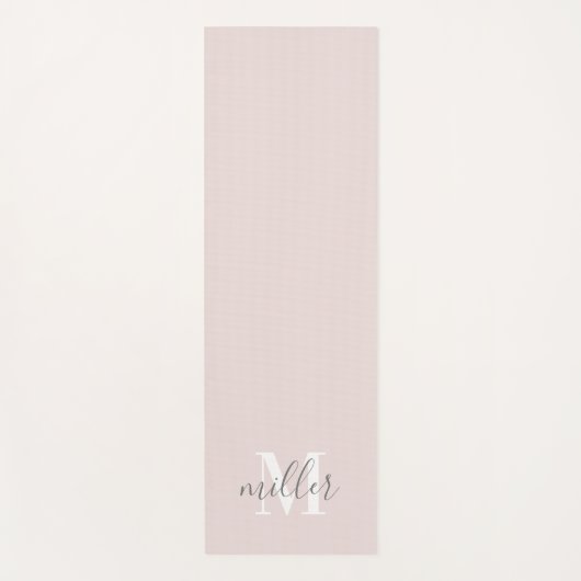 Personalized Monogram Family Name Yogamatte (Vorderseite)