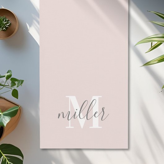 Personalized Monogram Family Name Yogamatte