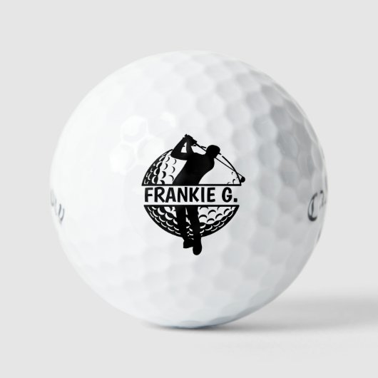Personalized Monogram Golf Balls - Custom Gift Golfball (Vorderseite)