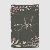 Personalized Monogram  Golfhandtuch (Vorderseite)