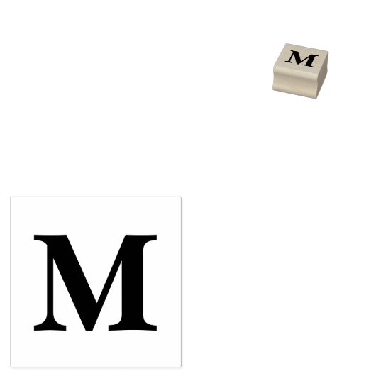 Personalized Monogram Initial Single Letter Custom Gummistempel (Stempel)