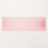 Personalized Monogram Initials Pink Yoga Mat Yogamatte (Rückseite (Horizontal))