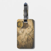 Personalized Monogram Luggage Tag Gepäckanhänger (Rückseite vertikal)