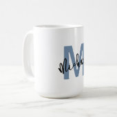 Personalized Monogram "M" with Name Michael – Kaffeetasse (Vorderseite Links)