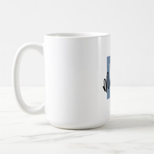 Personalized Monogram "M" with Name Michael – Kaffeetasse (Links)