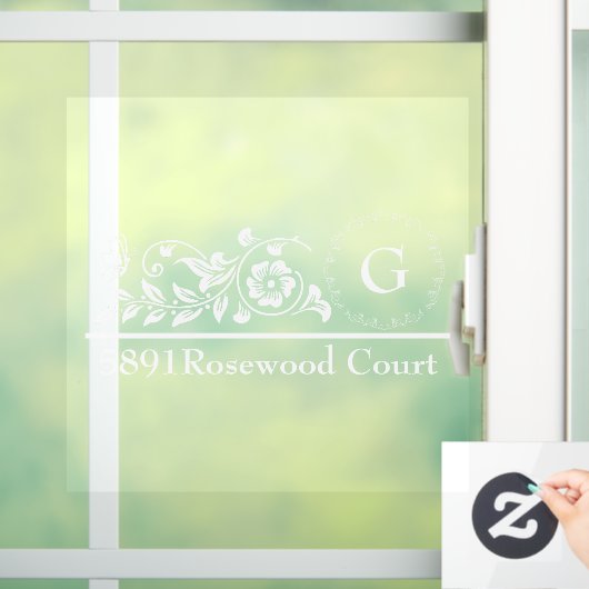 Personalized Monogram Mailbox Fensteraufkleber (Zuhause)