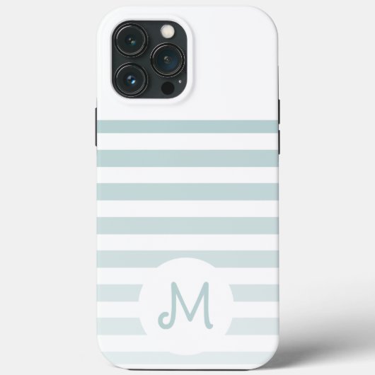 Personalized Monogram Minimal Striped Modern Desig Case-Mate iPhone Hülle (Rückseite)
