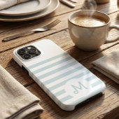 Personalized Monogram Minimal Striped Modern Desig Case-Mate iPhone Hülle
