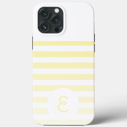 Personalized Monogram Minimal Striped Modern Desig Case-Mate iPhone Hülle (Rückseite)