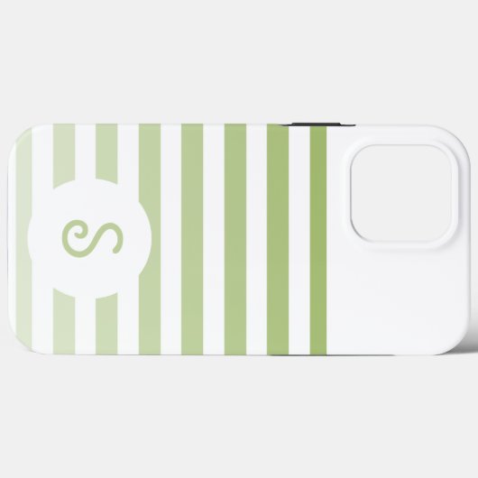 Personalized Monogram Minimal Striped Modern Desig Case-Mate iPhone Hülle (Rückseite (Horizontal))