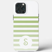 Personalized Monogram Minimal Striped Modern Desig Case-Mate iPhone Hülle (Rückseite)