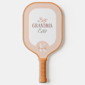Personalized Monogram Name Best Grandma Ever Pickleball Schläger (Vorderseite)