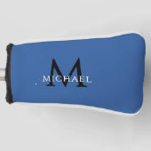 Personalized Monogram Name Initial Royal Blue Golf Headcover (Vorderseite)