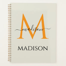Personalized Monogram & Name  Planer