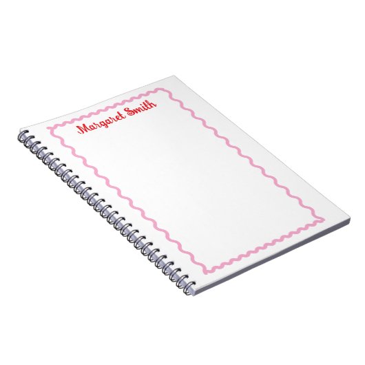 Personalized Monogram Notepads with Scallop Border Notizblock (Rechte Seite)