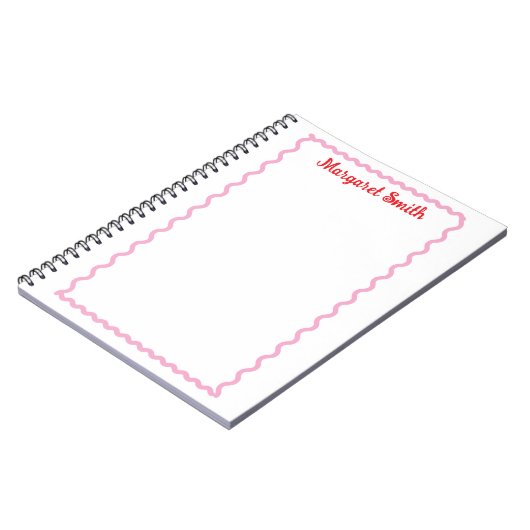 Personalized Monogram Notepads with Scallop Border Notizblock (Linke Seite)