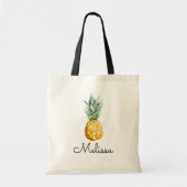 Personalized Monogram Pineapple Customized Tragetasche (Vorne)