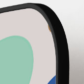 Personalized Monogram Polka Dot Pattern Pickleball Schläger (Linke Seite)