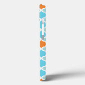 Personalized Monogram Retro Quatrefoil Pattern Case-Mate iPhone Hülle (Rückseite / Links)