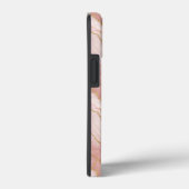 Personalized Monogram Rose Quartz Gold Case-Mate iPhone Hülle (Rückseite / Rechts)
