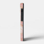 Personalized Monogram Rose Quartz Gold Case-Mate iPhone Hülle (Rückseite / Links)