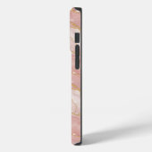 Personalized Monogram Rose Quartz Gold Case-Mate iPhone Hülle (Rückseite / Links)