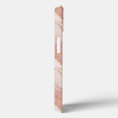 Personalized Monogram Rose Quartz Gold Case-Mate iPhone Hülle (Rückseite / Rechts)