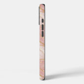 Personalized Monogram Rose Quartz Gold Case-Mate iPhone Hülle (Rückseite / Links)